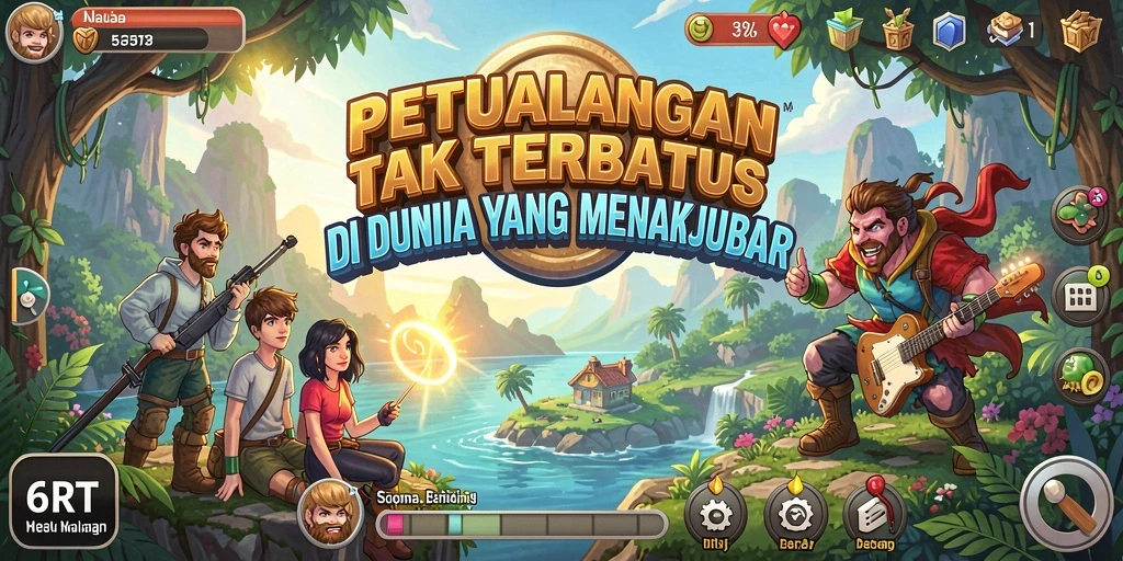 Gameplay menakjubkan dalam petualangan yang penuh tantangan.