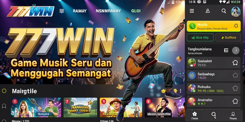Screenshot utama 777WIN menampilkan gameplay yang seru dan interaktif.