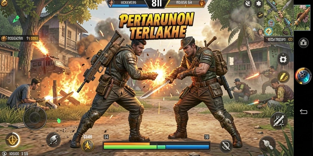 Gameplay seru dan mendebarkan dari 8II di medan perang.