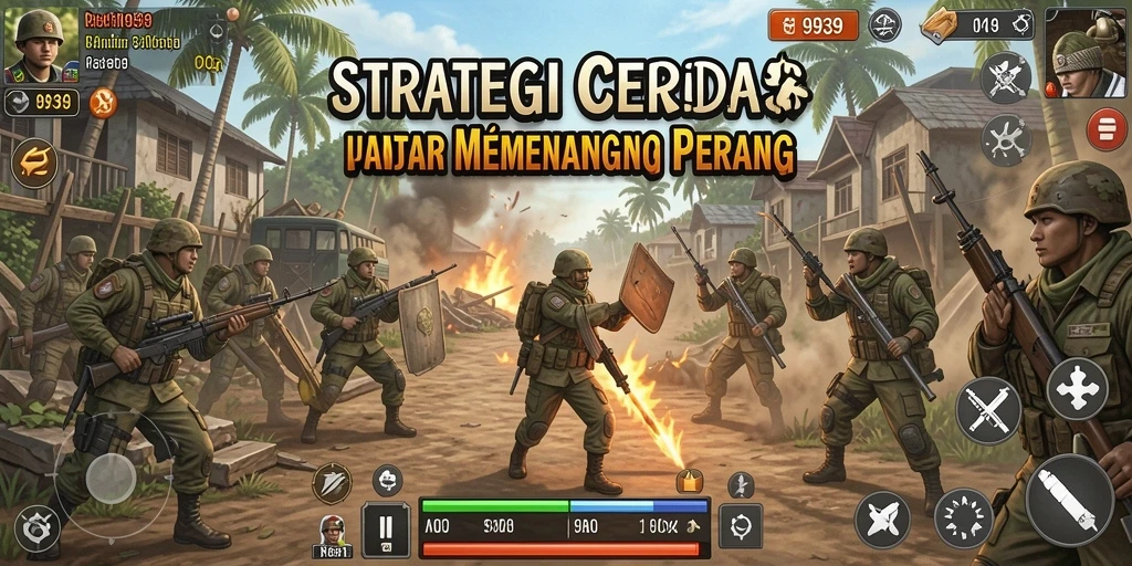 Tampilan menarik dari aksi strategi dalam gameplay 9939.