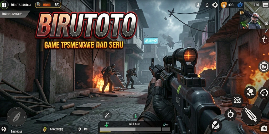 Screenshot gameplay BIRUTOTO dengan aksi pertarungan yang intens.
