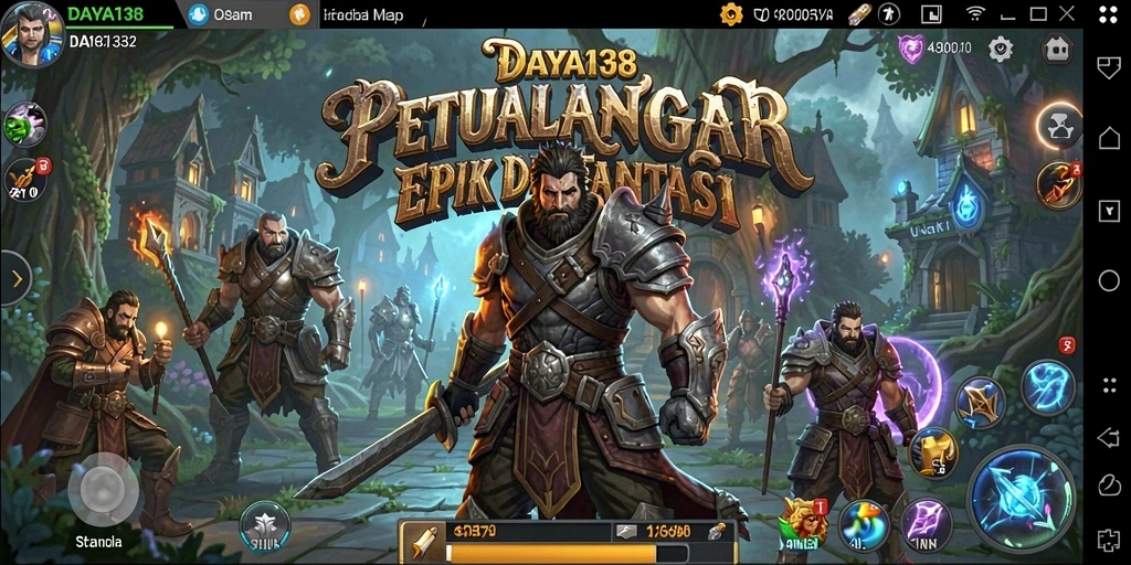 Tampilan gameplay epik dari game RPG DAYA138 yang memukau.