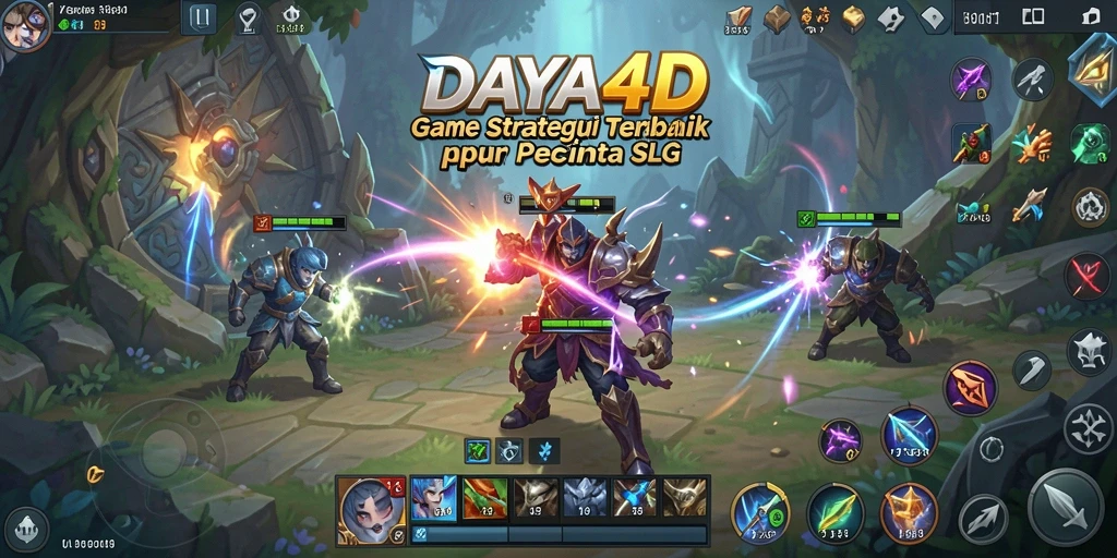 Tampilan gameplay menarik dalam DAYA4D yang menunjukkan pertempuran strategi.