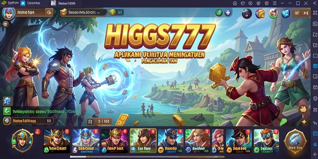 Screenshot dari tampilan antarmuka HIGGS777 yang menunjukkan fitur-fitur Utility.