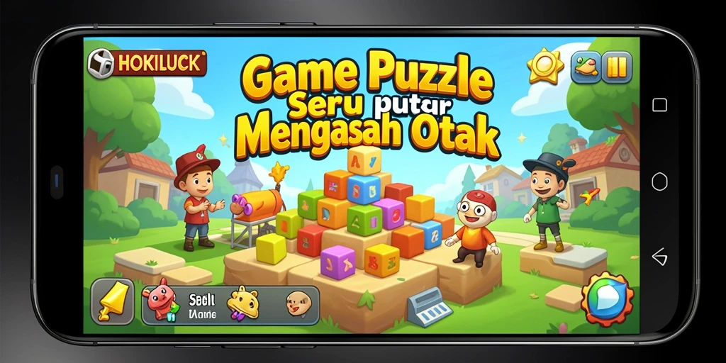 Tampilan gameplay HOKILUCK dengan teka-teki yang menantang.
