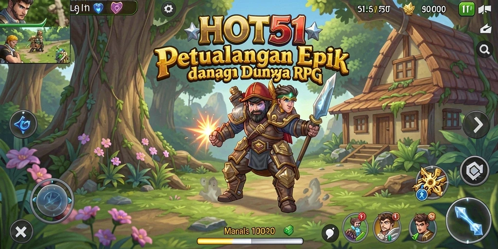 Gameplay seru dalam dunia fantasi RPG yang menantang.