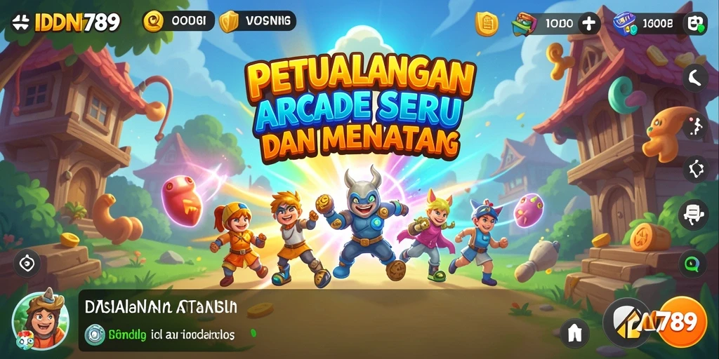 Screenshot IDN789 yang menampilkan pengalaman gameplay Arcade yang seru.