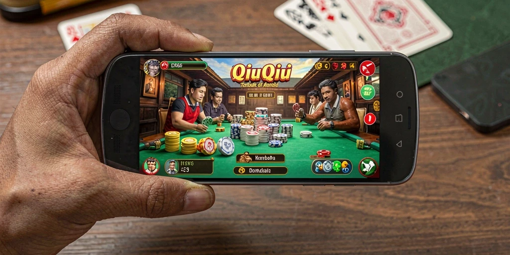 Screenshot permainan IDX66 menampilkan aksi QiuQiu yang mendebarkan.