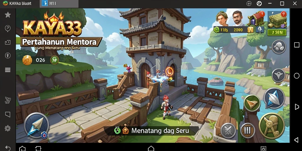 Gameplay seru KAYA33 dengan strategi menara yang menantang.