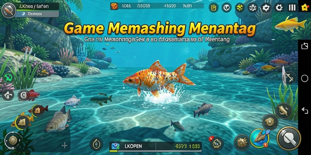Tangkapan ikan yang beragam dalam gameplay LKOPEN.