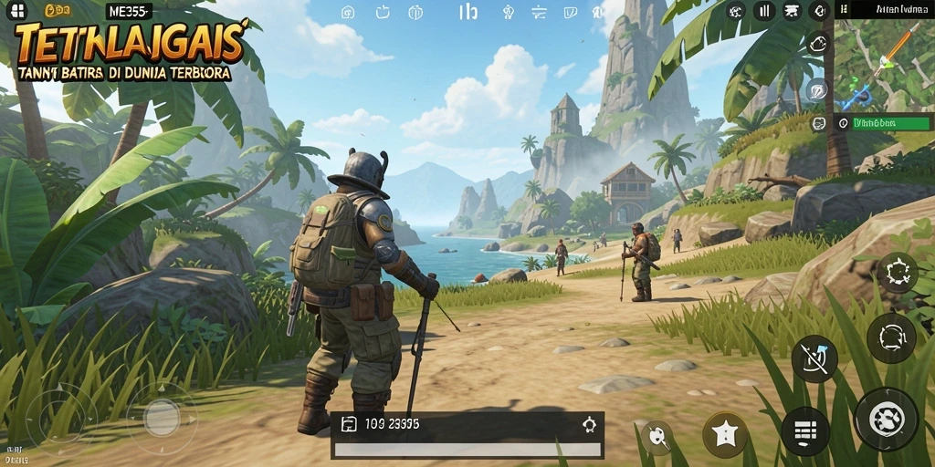 Tampilan gameplay ME355 yang menakjubkan di dunia terbuka.