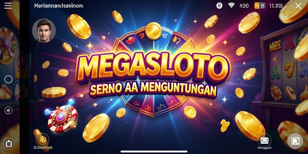 Tampilan gameplay MEGASLOTO yang seru dan mengasyikkan.