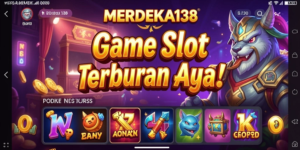 Tampilan gameplay Slot MERDEKA138 yang seru dan mengasyikan.
