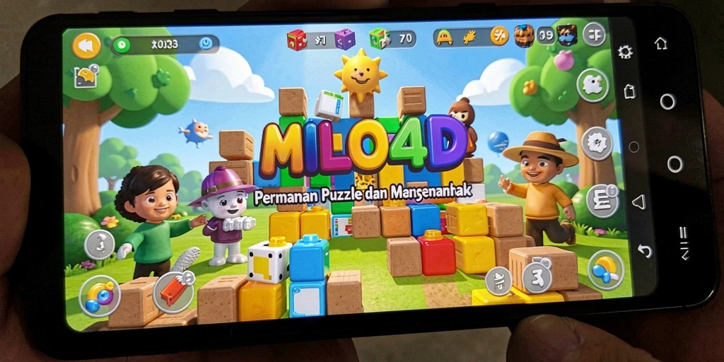 Screenshot dari gameplay seru MILO4D yang menampilkan tantangan puzzle.