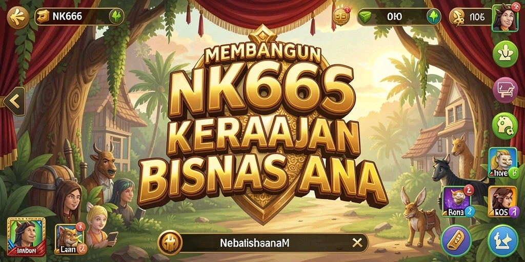 Tampilan gameplay NK666 dengan strategi bisnis yang menarik.