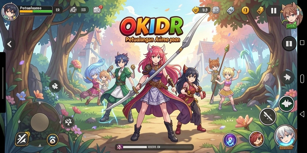 Menampilkan karakter anime dan gameplay yang seru.