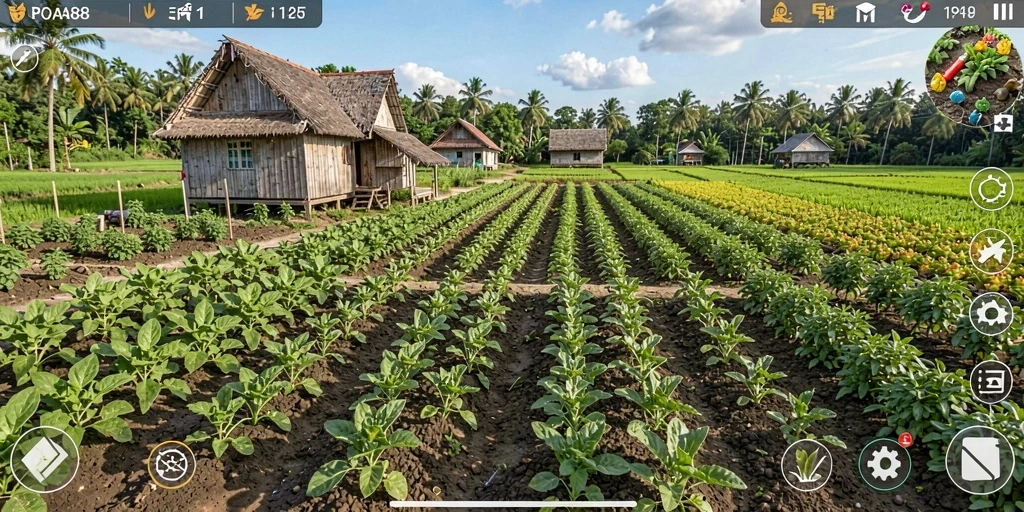 Screenshot gameplay POA88 menunjukkan pengalaman berkebun yang menyenangkan dan interaktif.