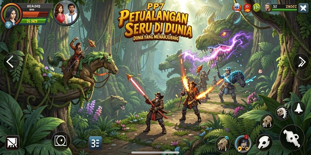 Tampilan gameplay PP7 menunjukkan aksi petualangan yang mendebarkan.