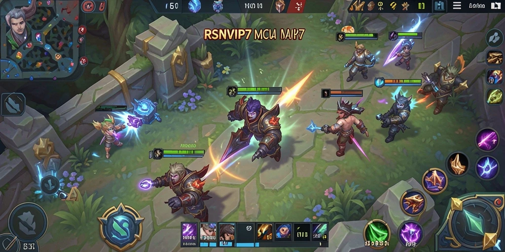 Tampilan gameplay penuh aksi dalam RSNVIP7 yang mengesankan.