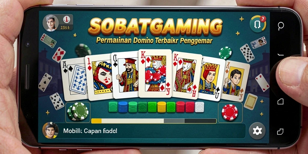 Tampilan gameplay seru SOBATGAMING saat bermain Domino.