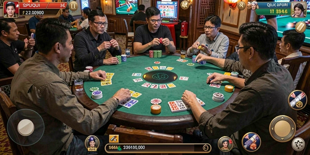 Screenshot dari gameplay QiuQiu yang menarik dan seru.