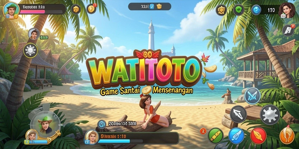 Tampilan gameplay WATITOTO yang penuh warna dan menyenangkan.