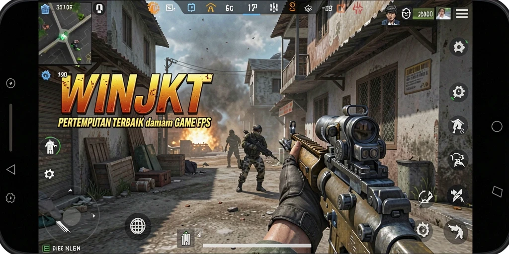 Tangkapan layar dari gameplay <strong>WINJKT</strong> yang mendebarkan dan penuh aksi.