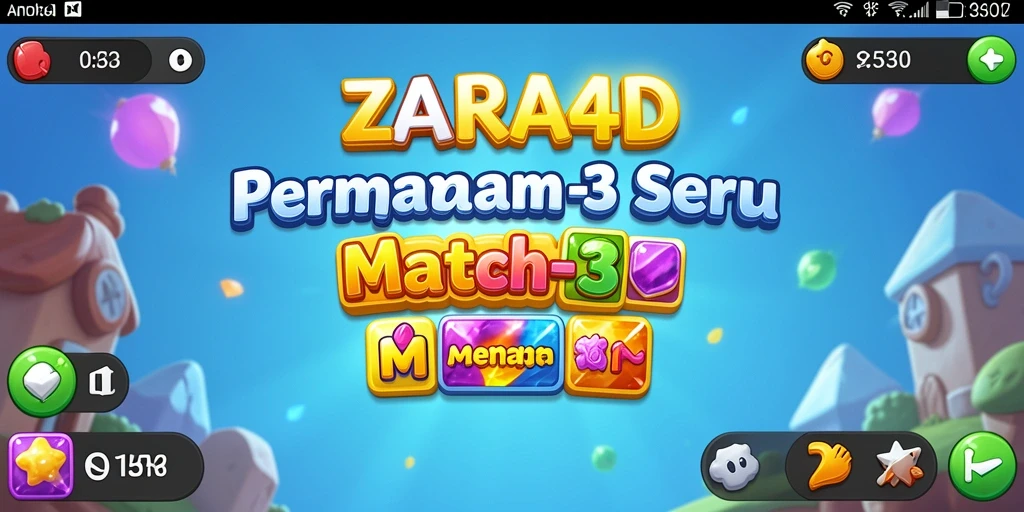Tampilan dari gameplay ZARA4D yang seru dan penuh warna.