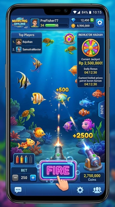 Screenshot antarmuka pengguna v07 yang ramah pengguna.