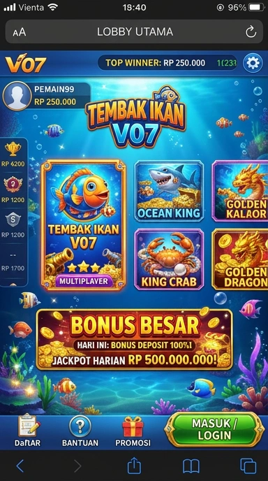 Pengguna yang menikmati unduhan aplikasi dari v07.